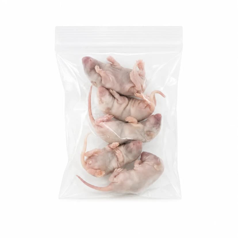 냉동마우스 퍼지 (3~7g) 헬로우마우스 냉동쥐 파충류먹이